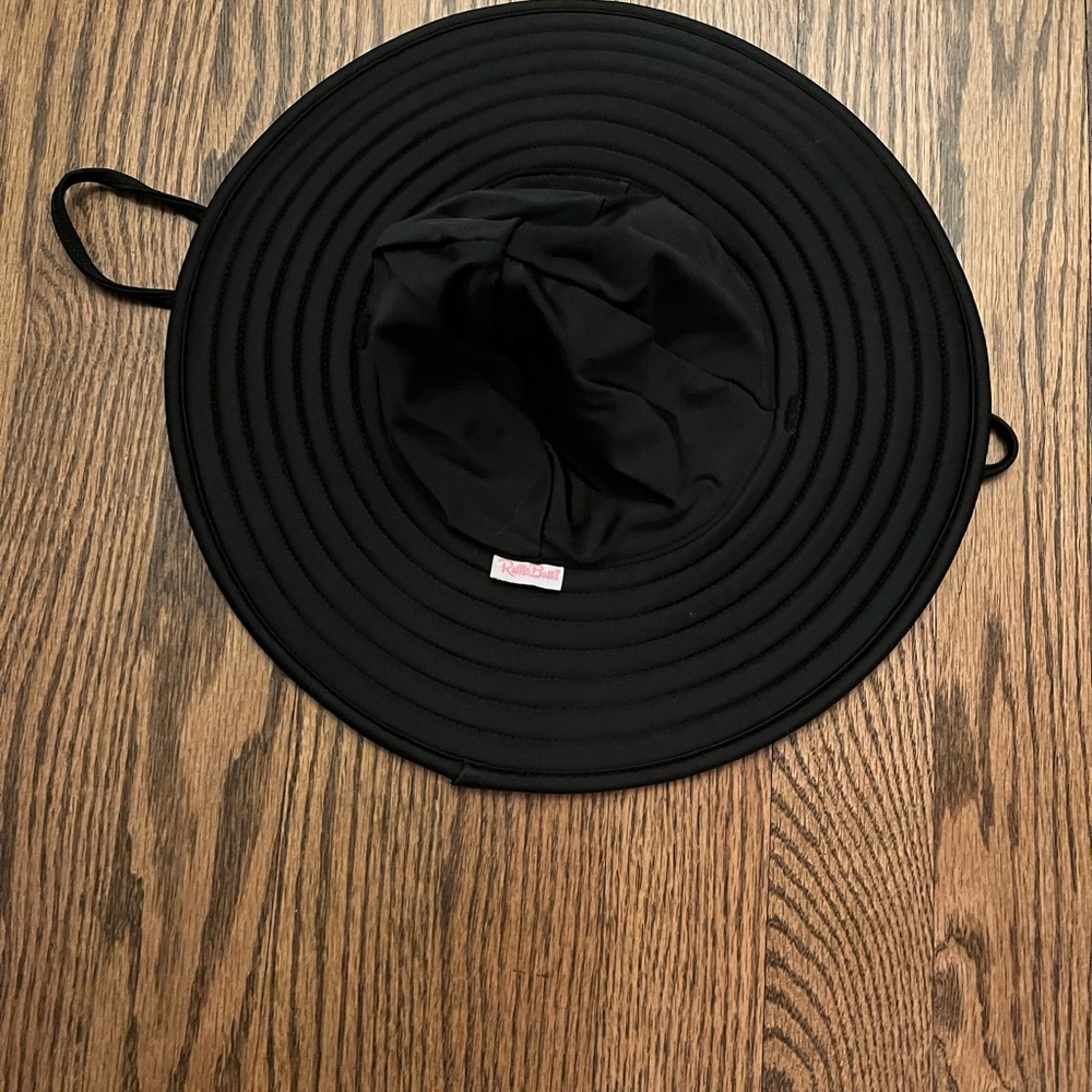 Ruffle Butts Toddler Kids Black Sun Hat